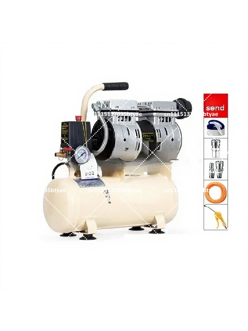 Outdoor Furniture Diy - Tragbare Hochdruck-Luftpumpe 220V Geräuscharmer Ölfreier Kompressor