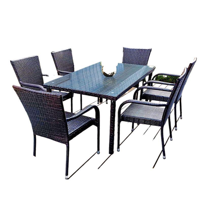 Outdoor Furniture Metal - Rattan-Tische und Stühle für den Außenbereich,