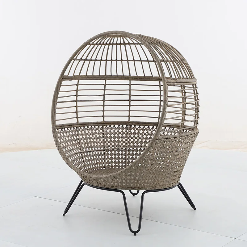 Outdoor Furniture Diy - Neue Produkte: Nordischer Stil Stahl-Rattan Gartenstuhl
