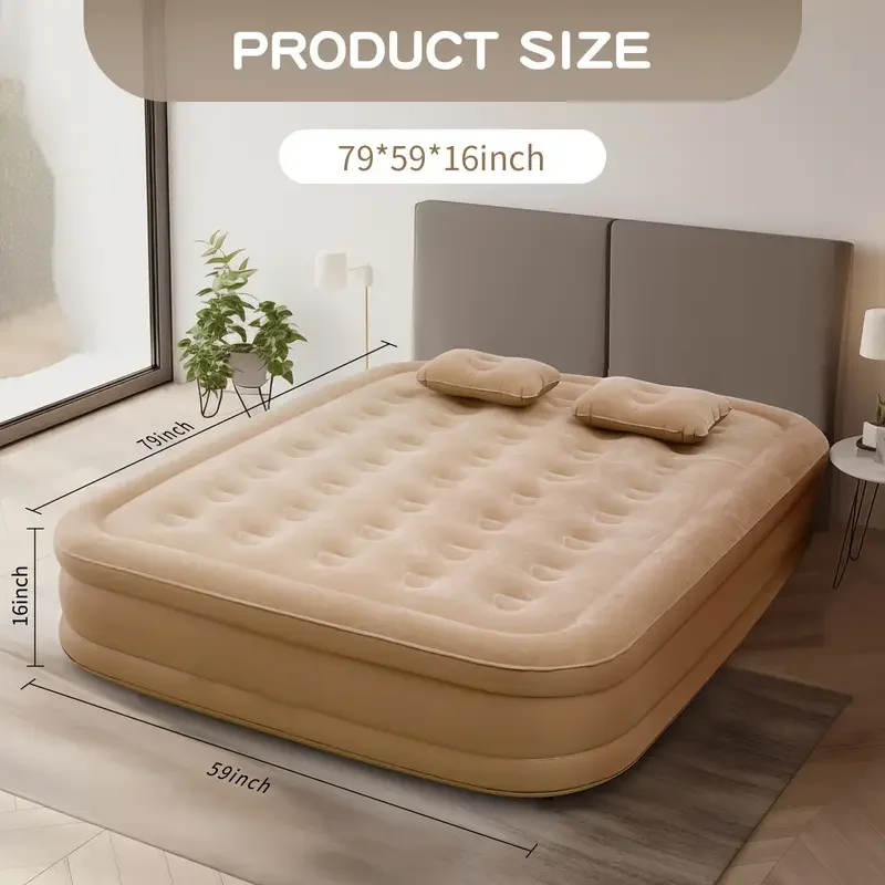 Outdoor Furniture Luxury - Luxuriöse aufblasbare PVC-Luftmatratze für 2 Personen