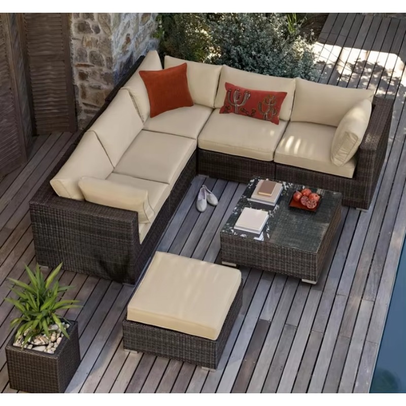 6-Sitzer Kleine Garten-Sektion – Outdoor Furniture Luxury Bewertung und Preis