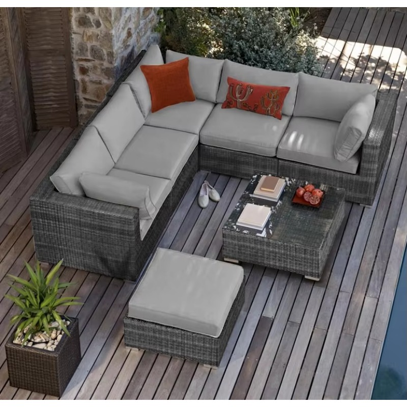 6-Sitzer Kleine Garten-Sektion – Outdoor Furniture Luxury Bewertung und Preis