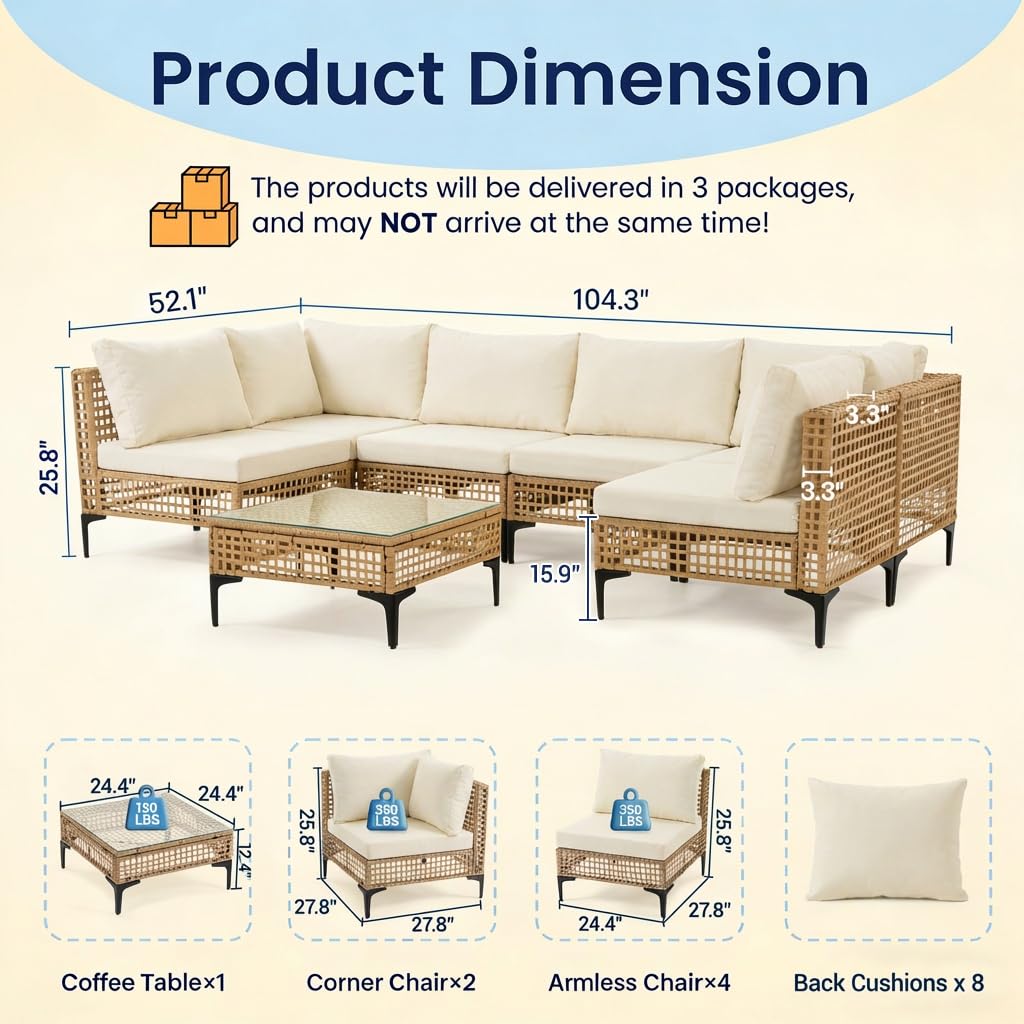 7-teiliges Outdoor-Terrassenmö – Outdoor Furniture Luxury Bewertung und Preis