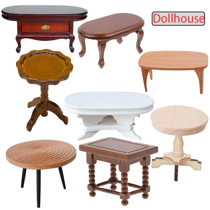 1:12 Puppenhaus Miniatur runde – Outdoor Furniture Wood Bewertung und Preis