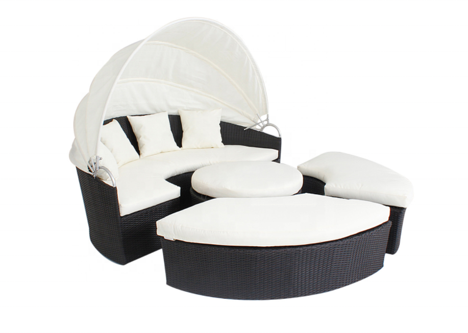 Terrassen-Sektional-Rundbett a – Outdoor Daybed Furniture Bewertung und Preis
