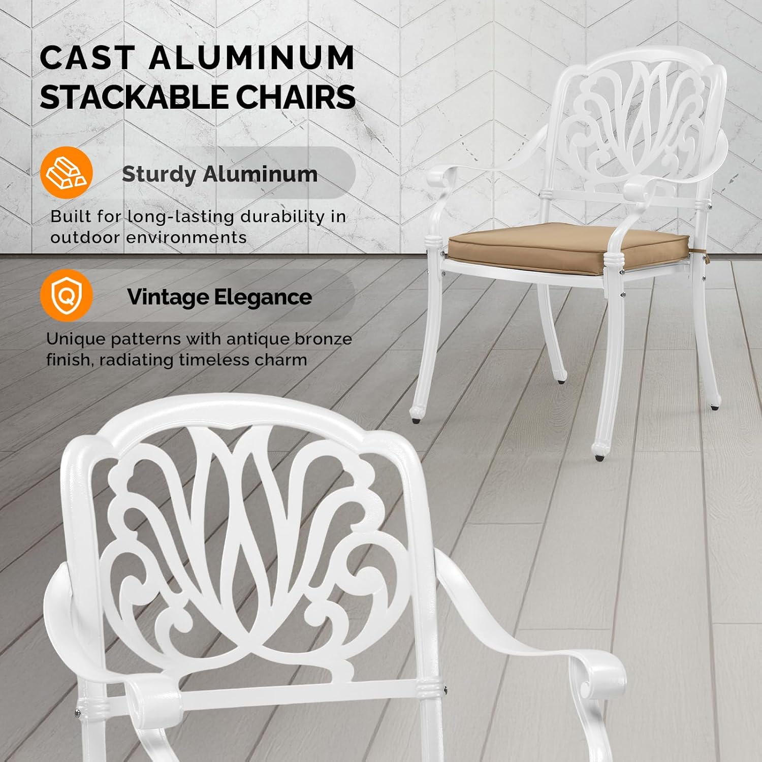 Gartenstühle aus Aluminiumguss – Outdoor Furniture Metal Chairs Bewertung und Preis