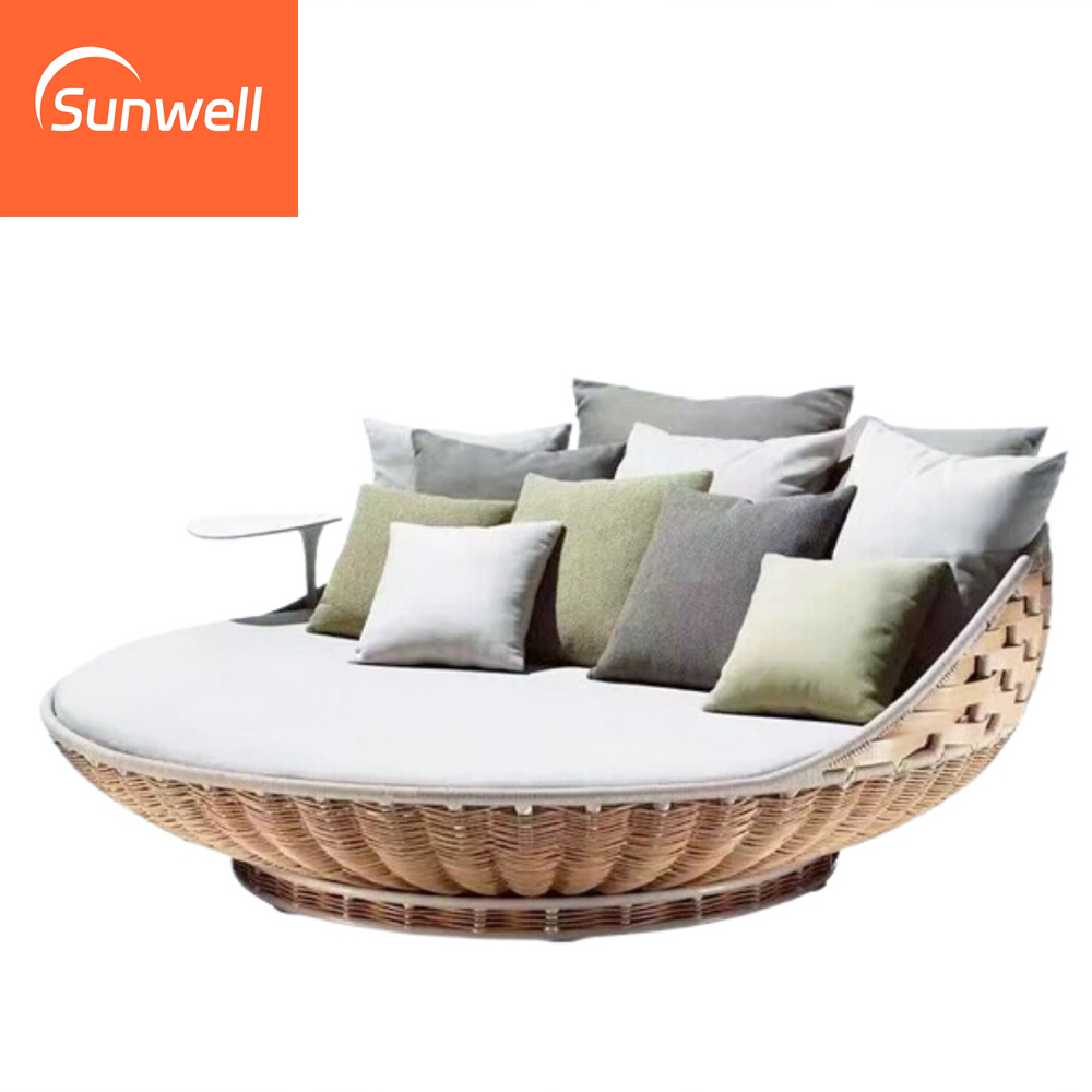 Neue Outdoor-Rattan-Tagesliege – Outdoor Daybed Furniture Bewertung und Preis