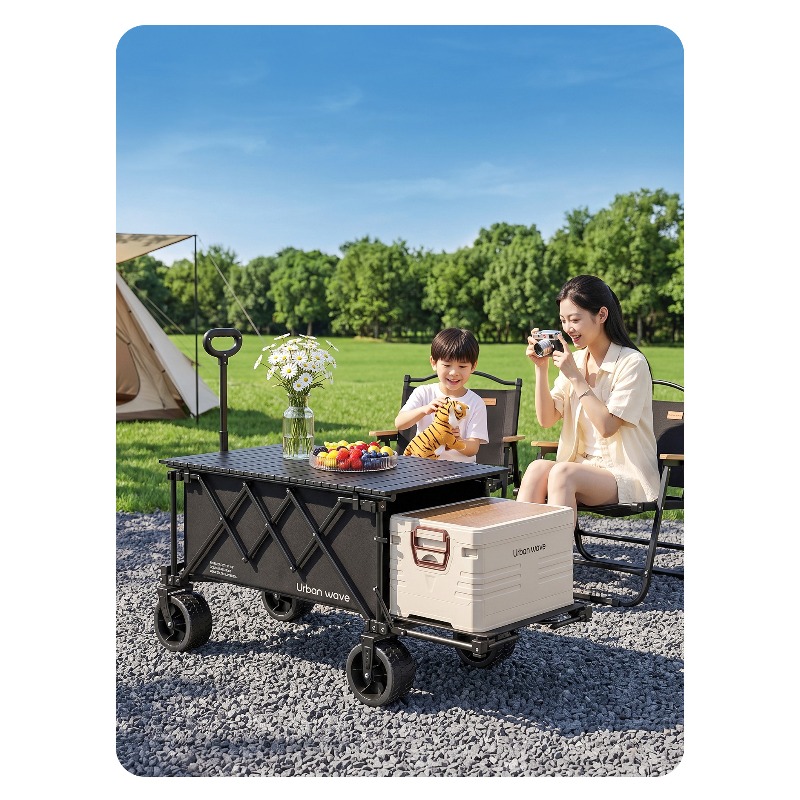 Faltbarer Campingwagen, zusamm – Outdoor Furniture Metal Bewertung und Preis