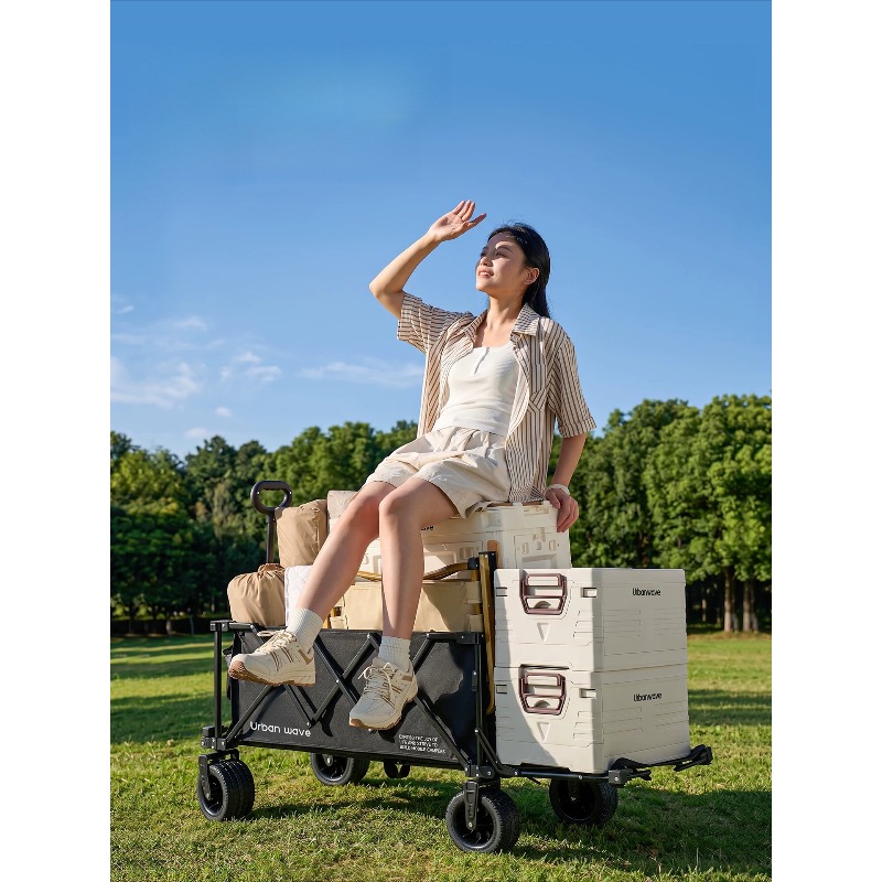 Faltbarer Campingwagen, zusamm – Outdoor Furniture Metal Bewertung und Preis