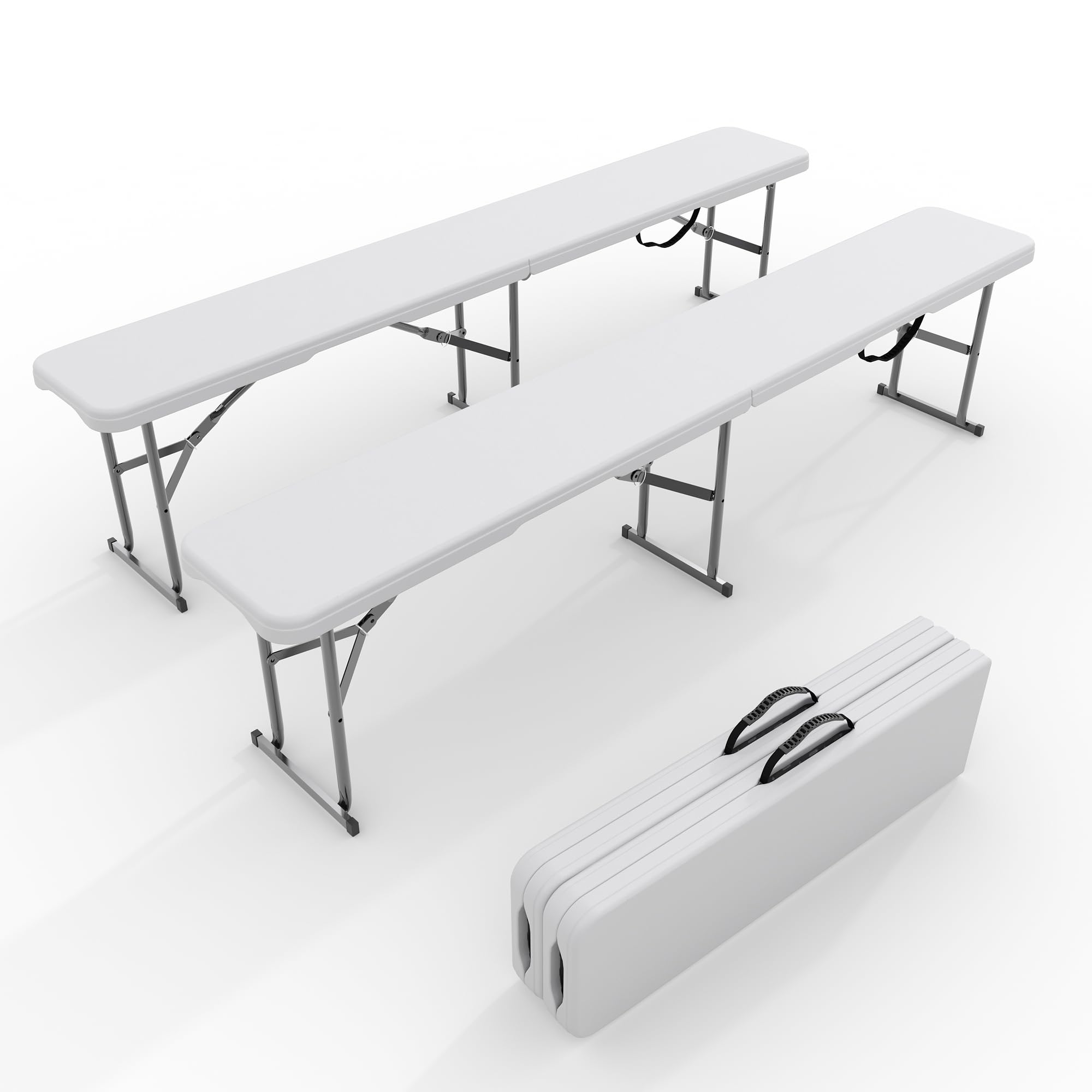 2er-Pack 6ft klappbare Gartenb – Outdoor Furniture Diy Bewertung und Preis