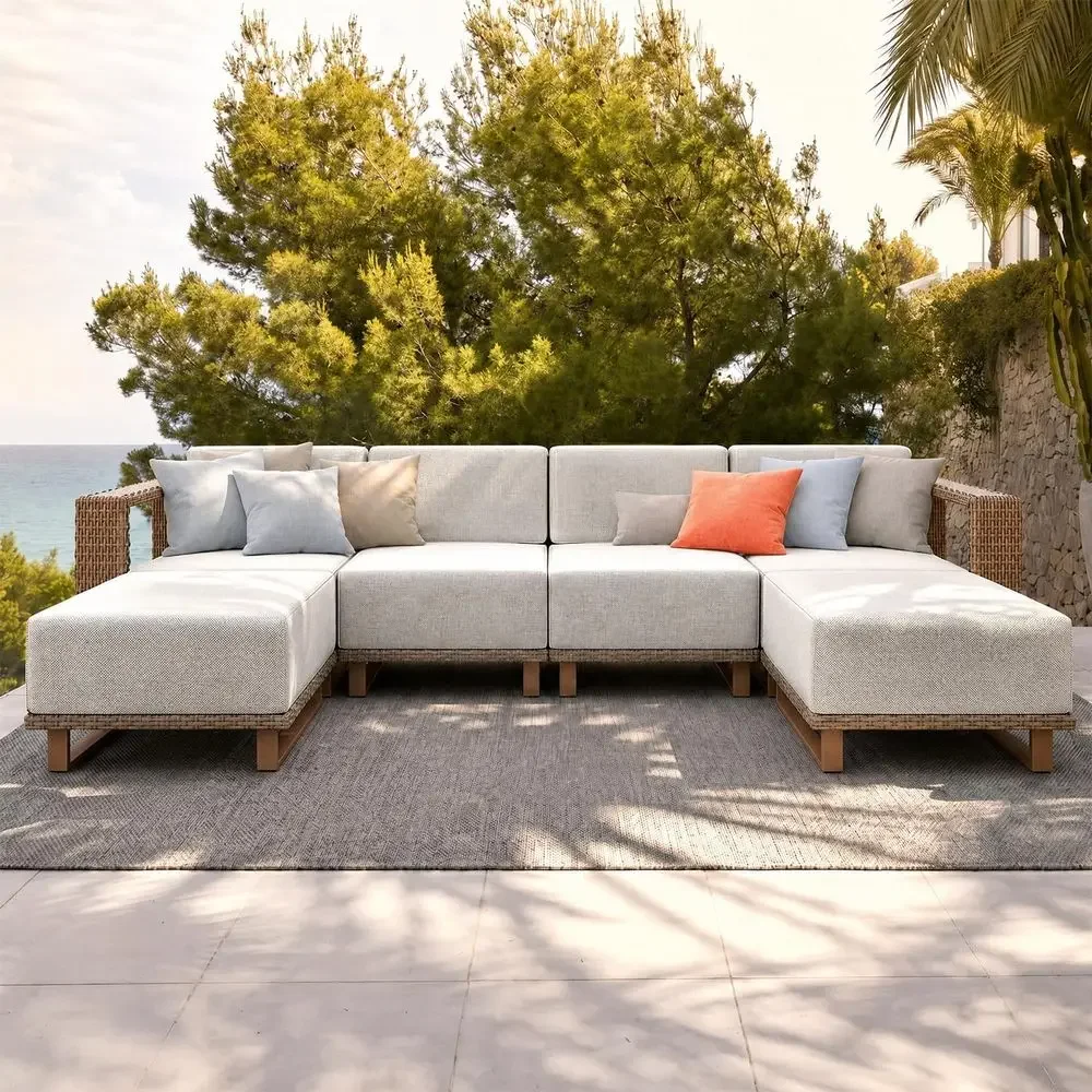 6-teiliges Outdoor-Sofa-Set au – Outdoor Furniture Luxury Bewertung und Preis